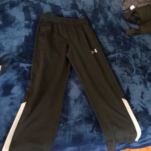 Boys black Brawler Under Armour athletic pants